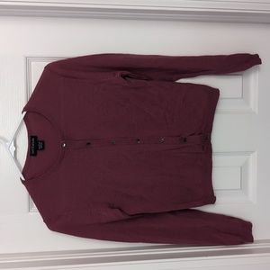 SOLD Ann Taylor sweater cardigan vintage Italian Merino Wool size S